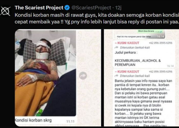 Ngeri! Pria Bertato Dianiaya Saat Acara Vespa di Gunung Putri Bogor, Matanya Dicongkel Pelaku