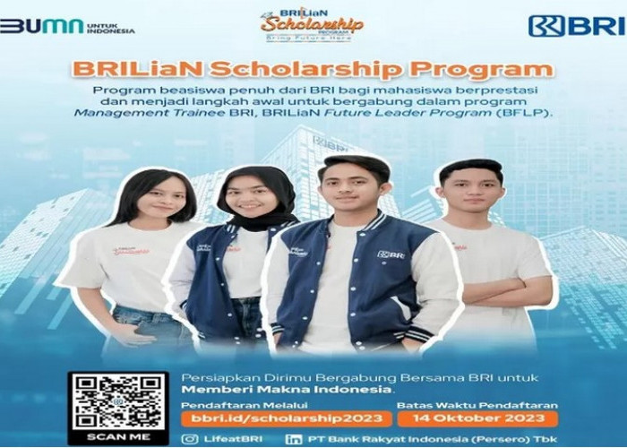 Kesempatan Langka! BRI Siapkan Beasiswa untuk Mahasiswa Aktif Berprestasi, Pendaftaran Ditutup 14 Oktober