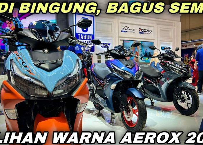 Kereeennn...Yamaha Aerox 155 Rilis 4 Warna Baru, Makin Ganteng dan Sporty Nih