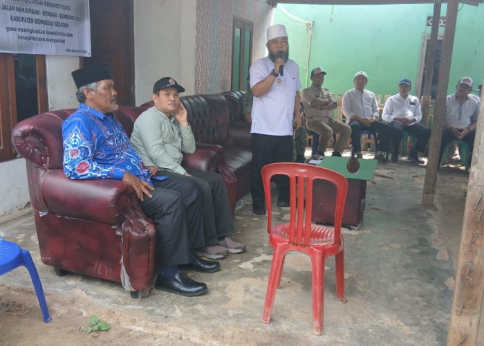 Gubernur Bengkulu Helmi Hasan Diterima Dengan Bahagia di Desa Cinto Mandi