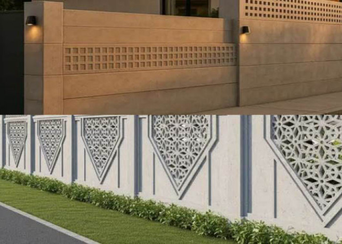 6 Model Pagar Beton Tinggi untuk Privasi Maksimal, Kokoh dan Bikin Hunian Terlihat Megah