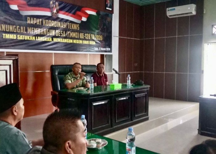 Matangkan TMMD ke-128, Sekda Seluma Pimpin Rakor