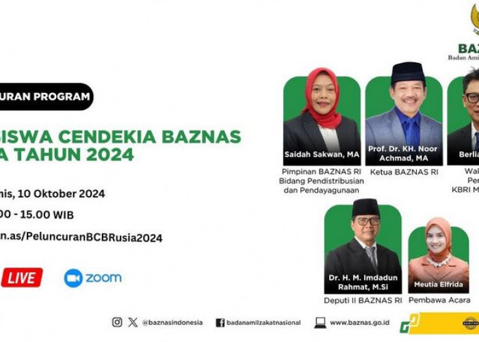 Baznas RI Sediakan Beasiswa Cendekia Rusia 2024, Begini Syarat dan Cara Daftar 