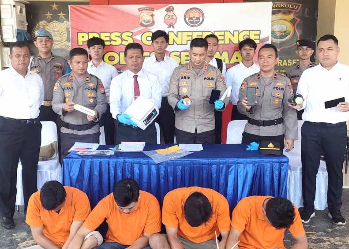 Komplotan Pencuri Ternak di Bengkulu Ditangkap Polisi, Empat tersangka Diciduk, Diduga Terlibat Beberapa TKP