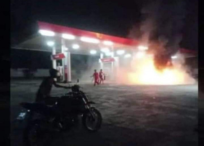 Bukan Pompa SPBU Sendawar, Motor Pengendara 'Standing' yang Terbakar 