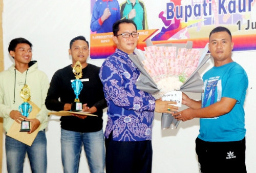 Tanjung Iman dan Tanjung Beringin Juara Turnamen Voli Bupati Kaur