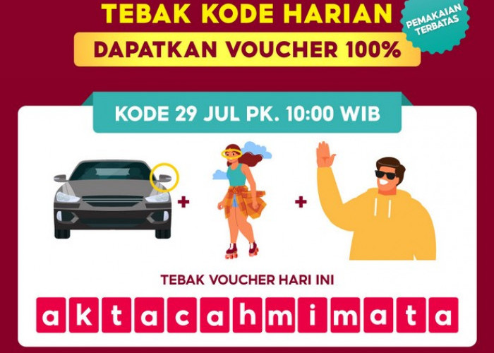 TERUPDATE! Ini Jawaban Tebak Kode Voucher Badai Shopee Sabtu 29 Juli 2023, Dapatkan Diskon Belanja Hingga 100%