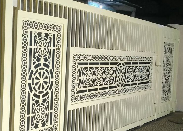 5 Inspirasi Model Pintu Pagar Dorong Minimalis Modern 2026