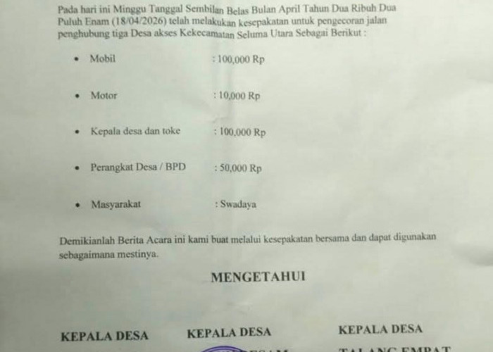 Pemerintah Lambat Respon, Warga Seluma Utara Iuran Perbaiki Jalan 