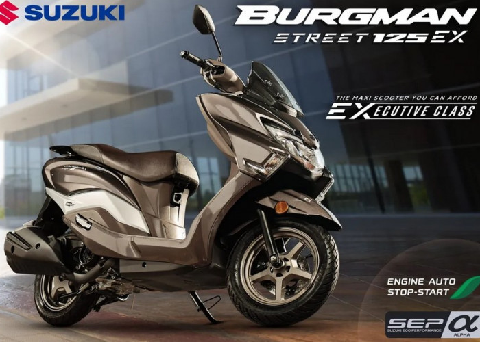Suzuki Burgman Street 125 EX: Skutik Elegan, Dinamis dan Berteknologi Canggih, Cek Harganya di Sini