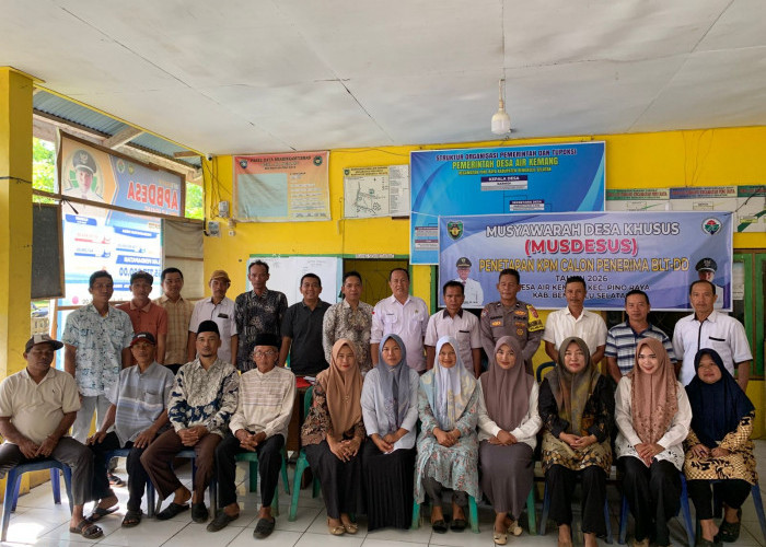 Desa Air Kemang Gelar Musdesus, 5 KPM Ditetapkan sebagai Penerima BLT DD 2026