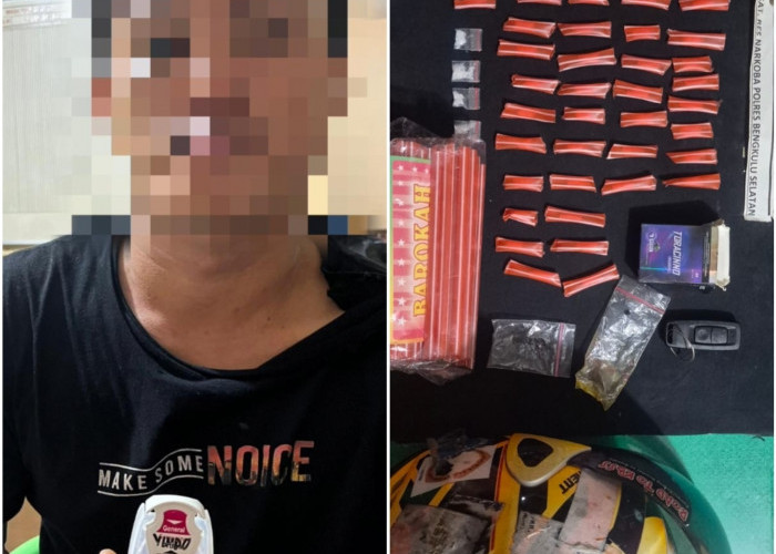 Polres Bengkulu Selatan Bekuk Pengedar Narkoba, 44 Paket Sabu-sabu Disita