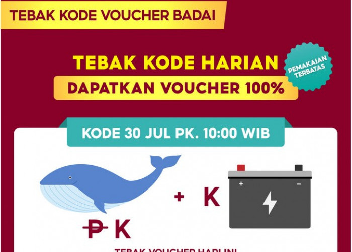 INI DIA! Jawaban Tebak Kode Voucher Badai Shopee Minggu 30 Juli 2023, Buruan Ada Diskon Belanja Hingga 100%