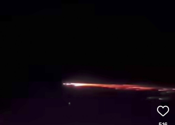 Heboh Benda Bercahaya di Langit Bengkulu, Dikira Rudal Iran, Ternyata....