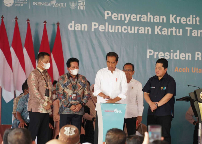 Datang Ke Aceh Presiden Jokowi Luncurkan Kartu Tani Digital dan KUR BSI