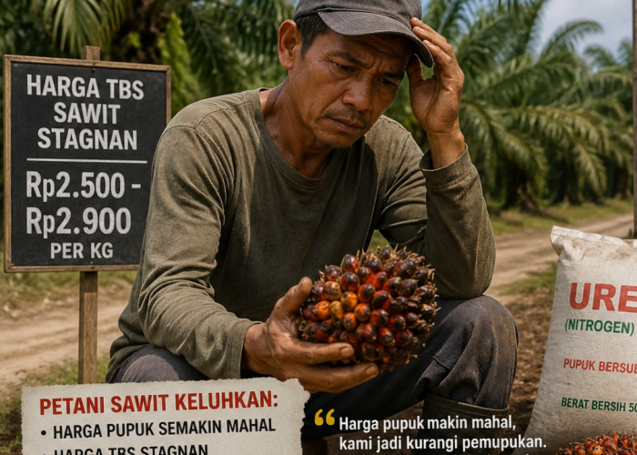 Petani Sawit Mengeluh, Harga Pupuk Naik Sementara TBS Jalan di Tempat