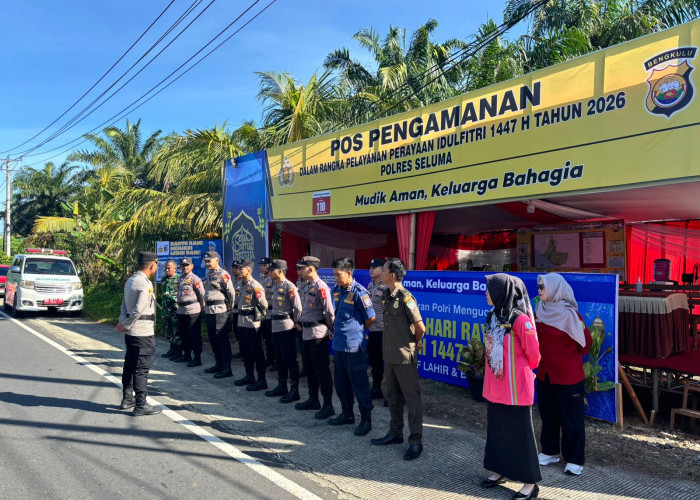Pospam Lebaran Masih Perketat Patroli Pantai Ancol Maras Seluma