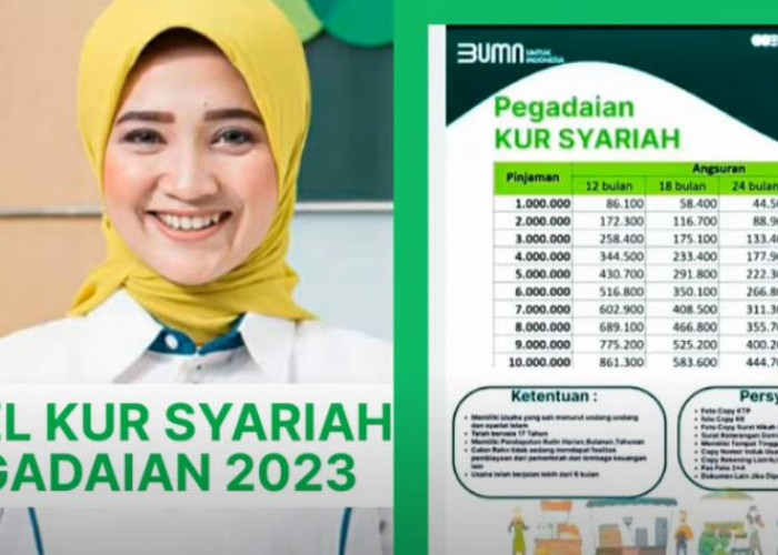 KUR Pegadaian Syariah 2023, Plafon Rp 10 Juta untuk UMKM, Syarat Lengkap Langsung Cair 