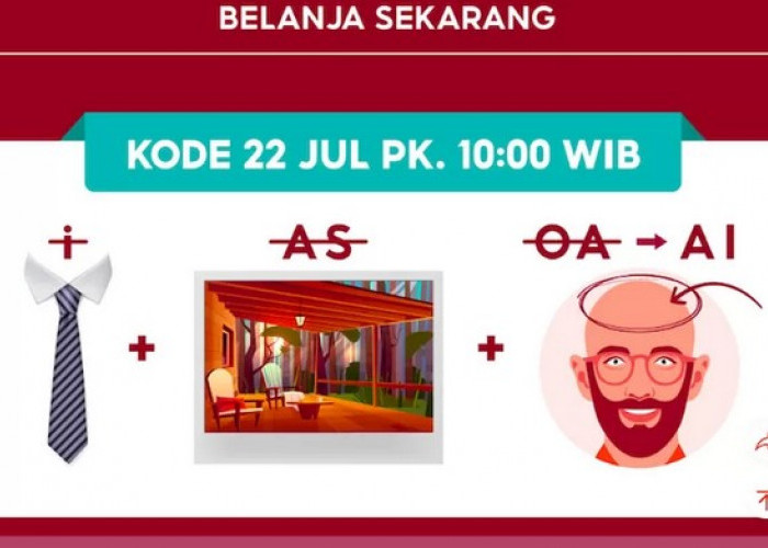 INI DIA! Jawaban Tebak Kode Voucher Badai Shopee Sabtu 22 Juli 2023, Dapatkan Diskon Belanja Hingga 100 Persen