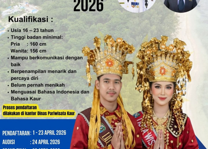 Dinas Pariwisata Kaur Gelar Pemilihan Duta Wisata Dang Odang 2026