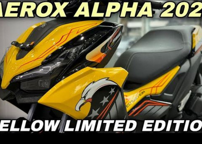 Yamaha Aerox Limited Edition Kuning-Hitam Tampil Sporty, Intip Detailnya 
