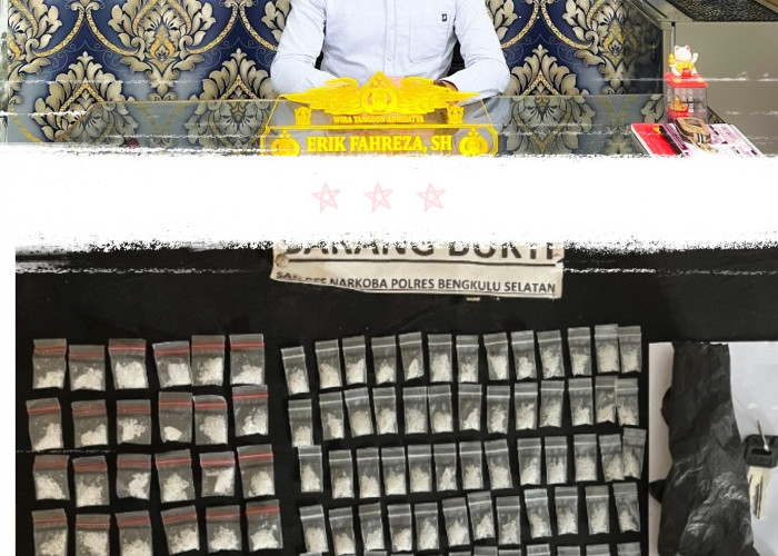 Gebrakan Awal Kasat Narkoba Polres Bengkulu Selatan: Baru 3 Hari Menjabat, Ungkap Ratusan Paket Sabu-sabu