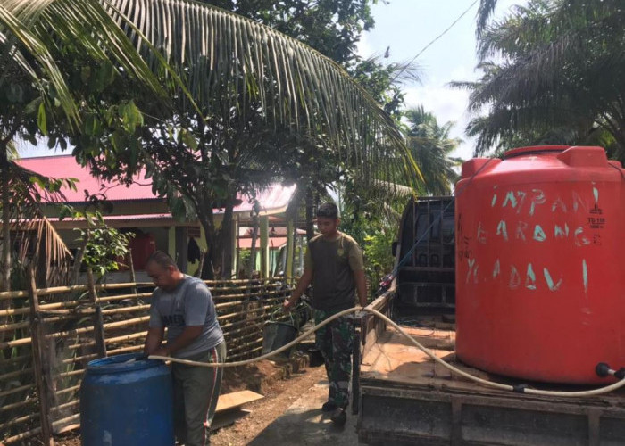 Satgas TMMD Bengkulu Selatan Salurkan Air Bersih Untuk Masyarakat