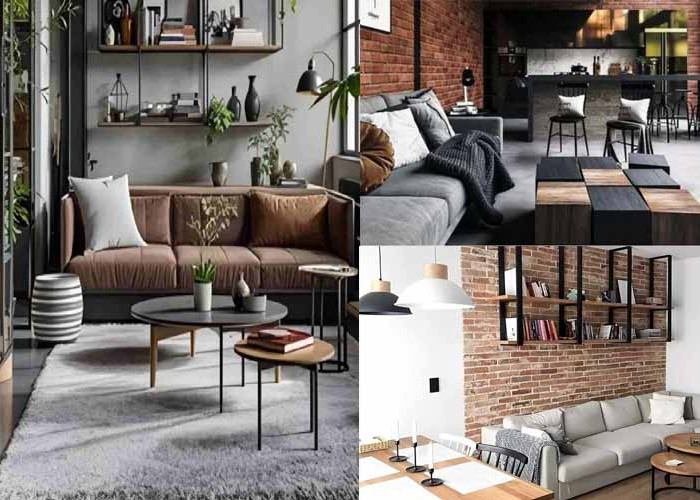 5 Inspirasi Desain Ruang Tamu Industrial Minimalis yang Modern dan Kekinian