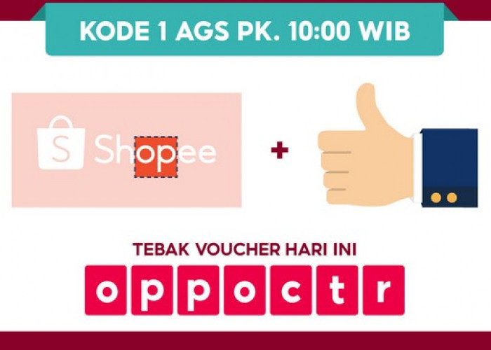 INI DIA! Jawaban Kode Voucher Badai Shopee Selasa 1 Agustus 2023, Dapatkan Diskon Belanja Hingga 100%