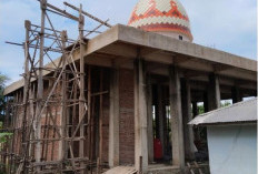 Pembangunan Masjid di Desa Tanjung Tebat Masih Terkendala Dana, Masyarakat Harapkan Bantuan