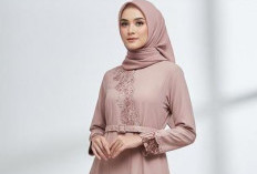 6 Tren Model Gamis Batik Brokat Warna Rose Gold Ramadan 2026, Nyaman Dipakai dan Tampil Memikat