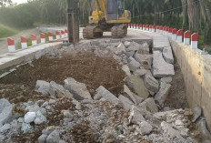 Usai Amblas, Jembatan Matan Mulai Diperbaiki