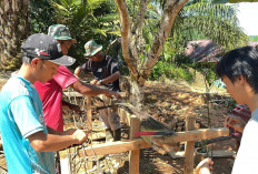 TMMD 128 Kodim 0425/Seluma Percepat Pembangunan RTLH di Desa Lubuk Lagan