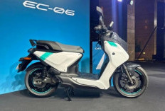 Skuter Listrik EC-06 Resmi Mengaspal, Motor Listrik Yamaha yang Tahan Air dan Debu