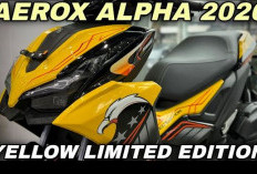 Yamaha Aerox Limited Edition Kuning-Hitam Tampil Sporty, Intip Detailnya 