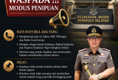 Hati-Hati Penipuan Berkedok Pejabat Kejaksaan, Ini Peringatan Kejari Bengkulu Selatan