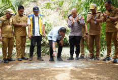 Titik Nol Jembatan Desa Simpang, Bupati Teddy : Hasil Kerja Keras Semua Pihak
