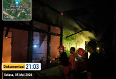 Korsleting Listrik Picu Kebakaran di Muara Pulutan Seginim, Satu Rumah Ludes Terbakar